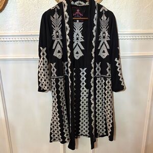 Johnny was open front long Cardigan size xs